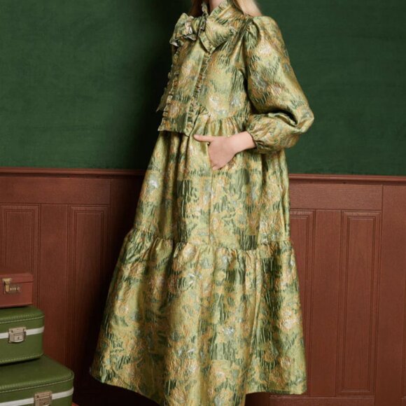 Sister Jane - Nord Jacquard Bow Dress - NWT - L - Picture 3 of 7